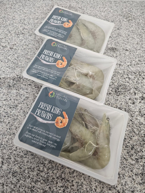Fresh Scottish Whole King Prawns 500g