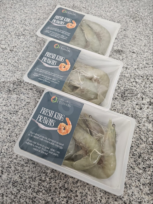 Fresh Scottish Whole King Prawns 250g